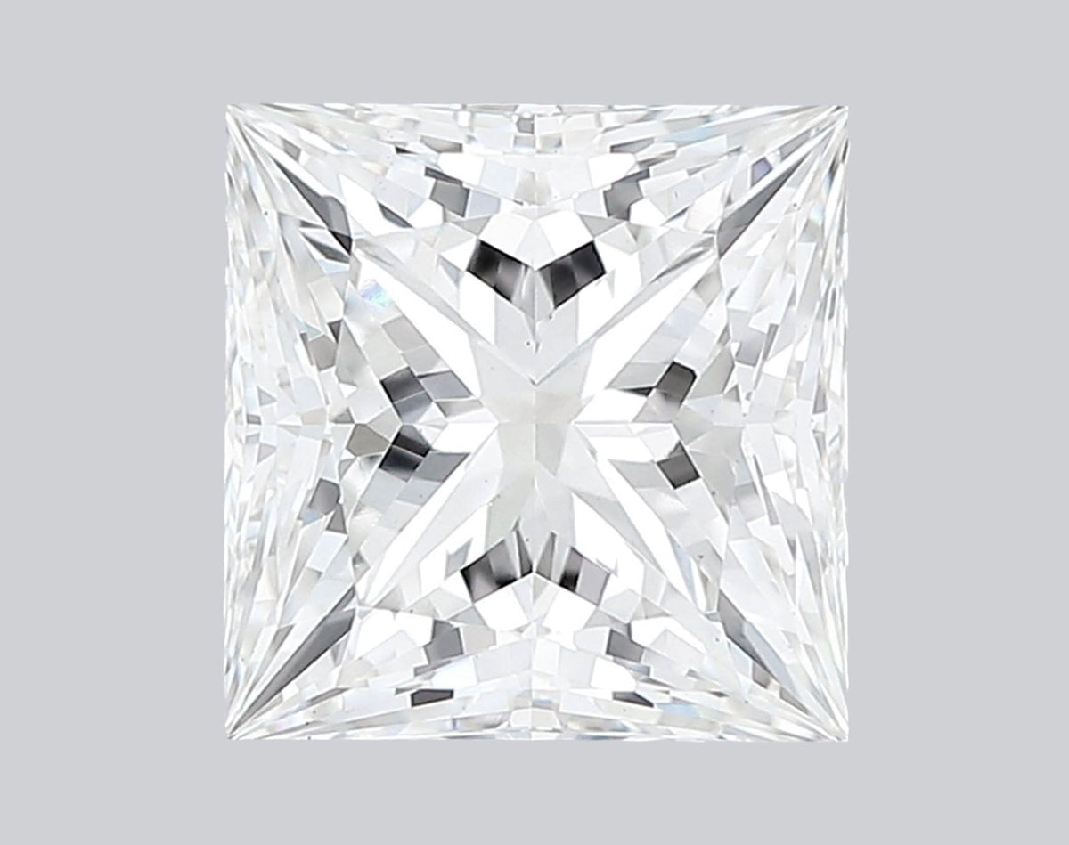 1.28 Carat F-VS1 Princess Lab Grown Diamond - IGI (#51156) - Diamond View