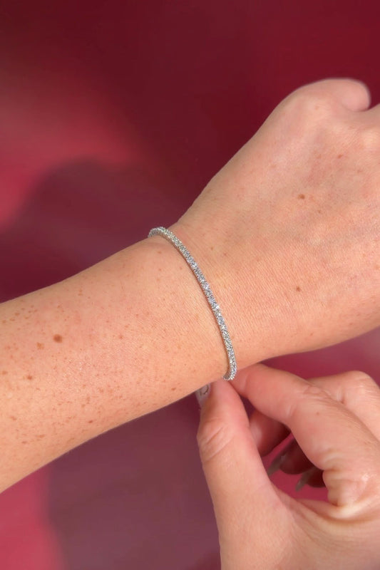 3ct Tennis Bracelet White Gold