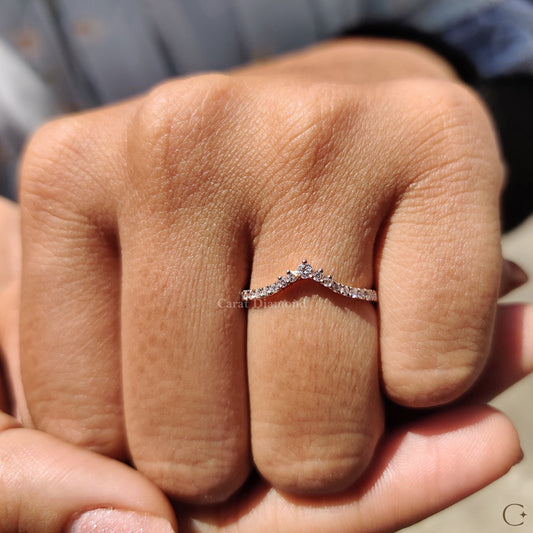 Handmade jewelry ring shown during the design process.