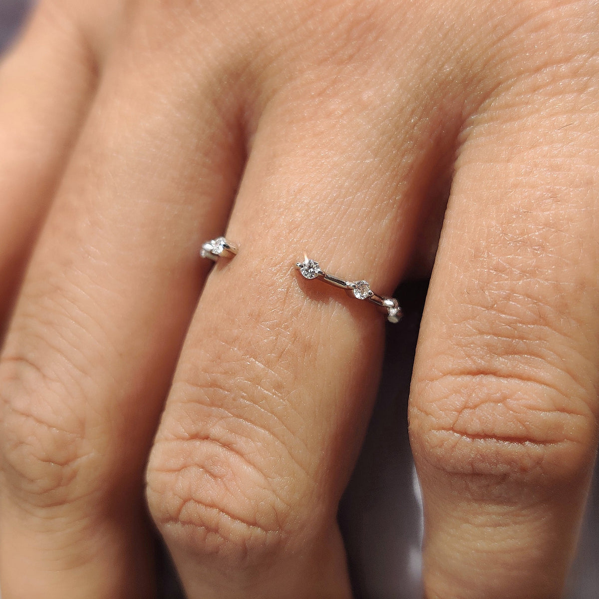 Open Gap Wedding Band, featuring a modern and elegant design.