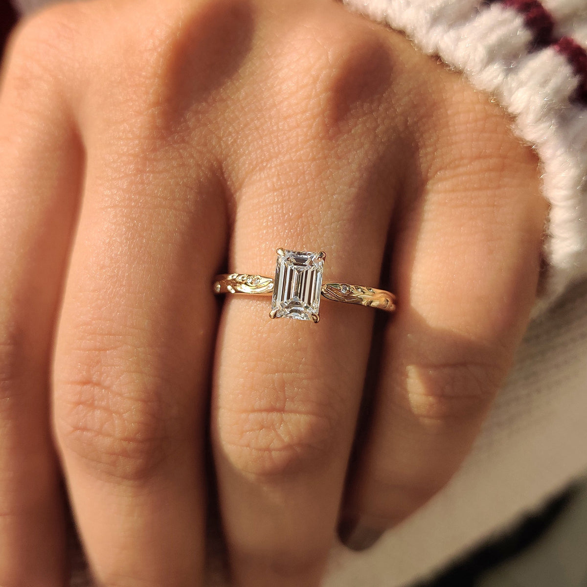 Handmade ring with a tulip basket setting.