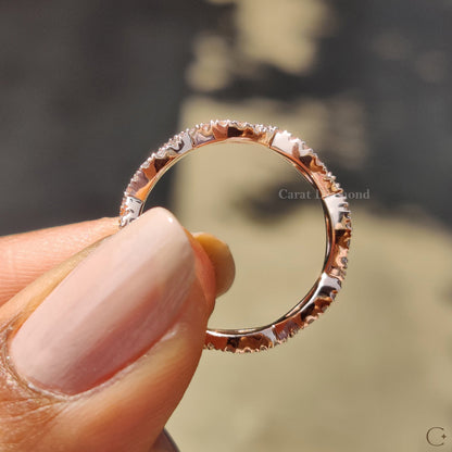 Lab Grown Diamond featured in a modern, sustainable engagement ring setting.