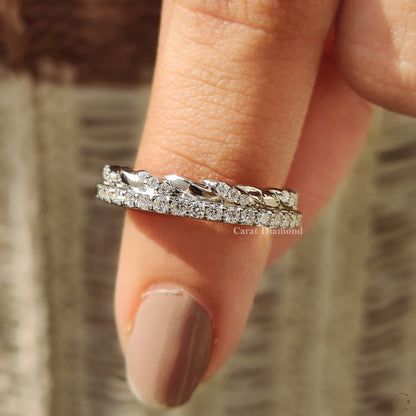 Lab Grown Diamond in a unique handmade jewelry band.