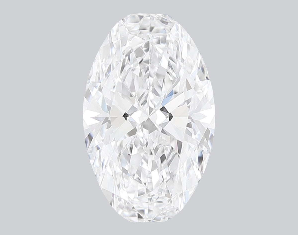 1.00 Carat D-VVS2 Oval Lab Grown Diamond - IGI (#128178) - Diamond View
