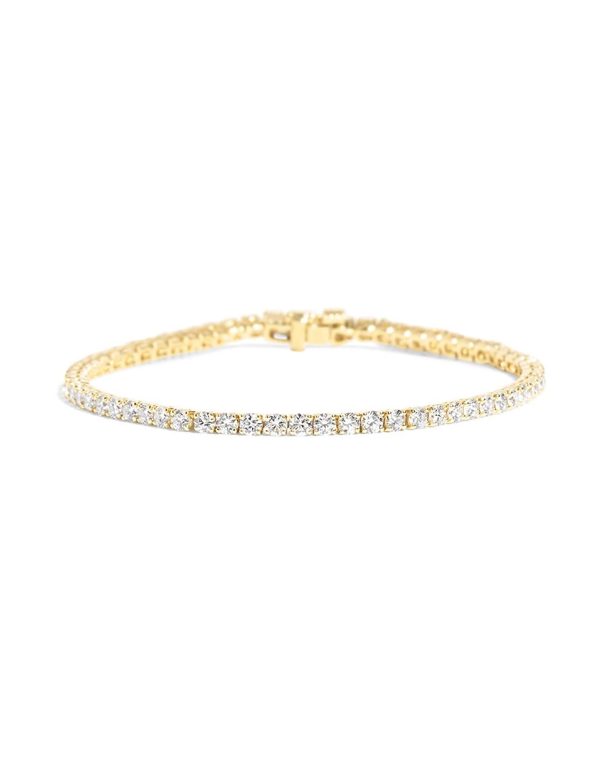 4ct Tennis Bracelet Yellow Gold