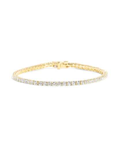 4ct Tennis Bracelet Yellow Gold