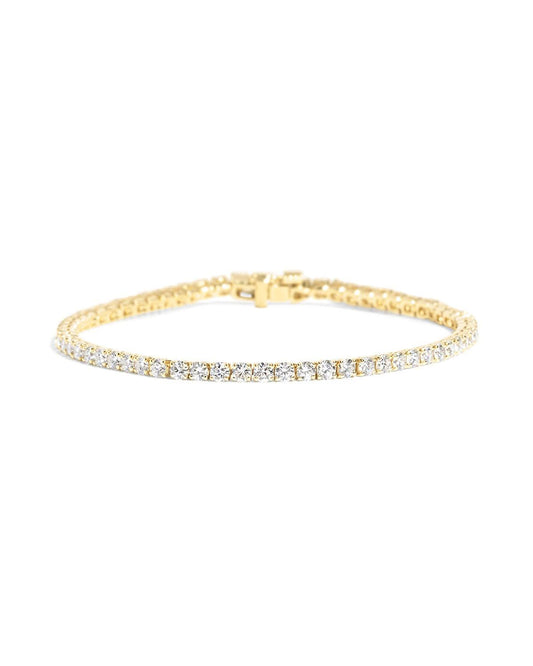 4ct Tennis Bracelet Yellow Gold