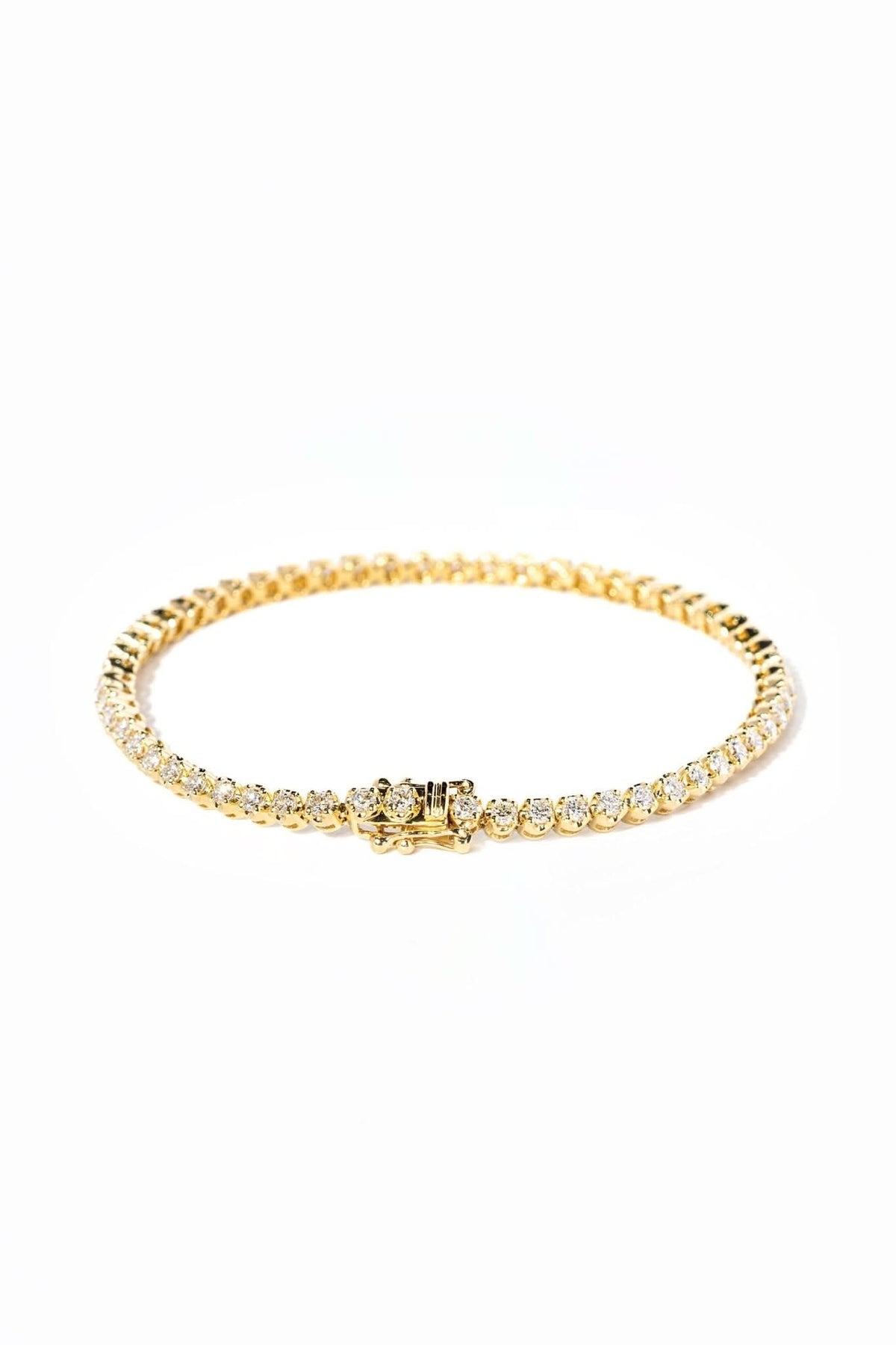 5ct Buttercup Lab Diamond Tennis Bracelet