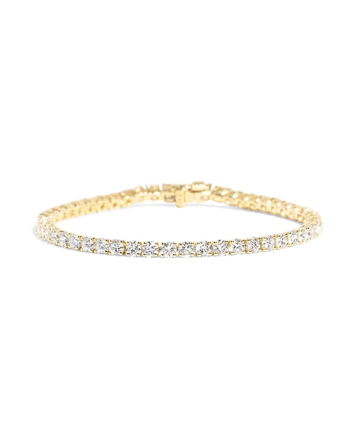 8ct Diamond Tennis Bracelet Yellow Gold