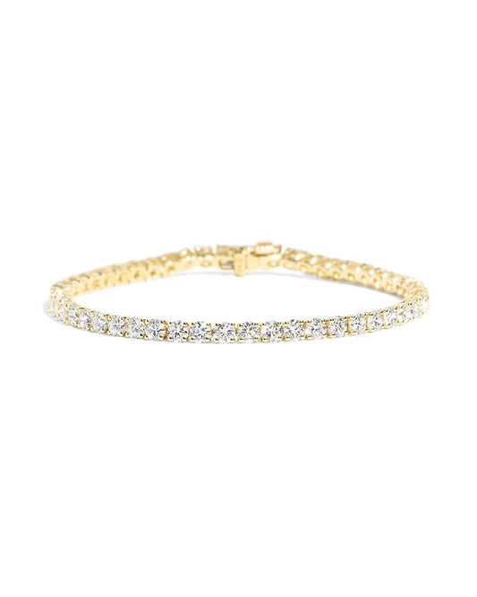 8ct Diamond Tennis Bracelet Yellow Gold
