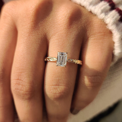 Handmade ring with a tulip basket setting.