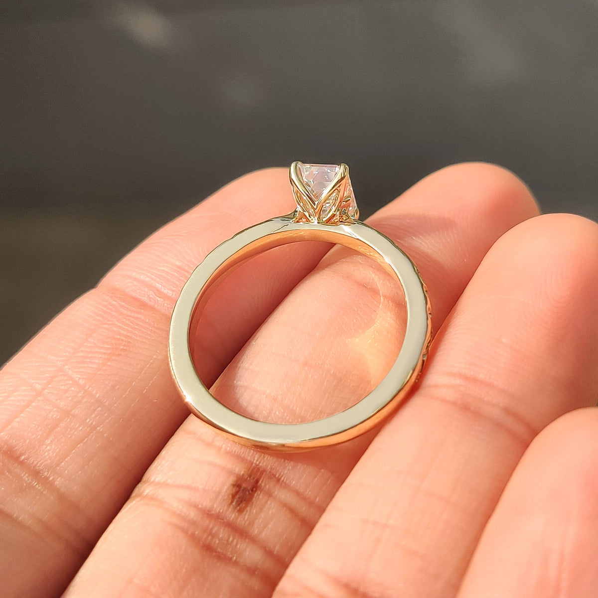 IGI certified emerald cut diamond ring.